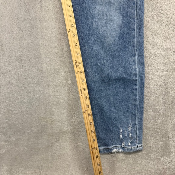 Judy Blue Jeans Womens 3/26 Slim Fit Distressed Light Wash Stretch Tummy Control - Picture 11 of 15